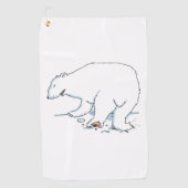 Serviette de golf Polar Bear (Devant)