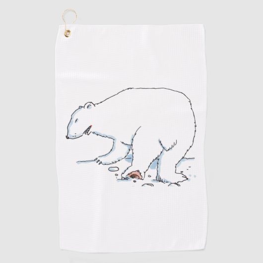 Serviette de golf Polar Bear (Devant)