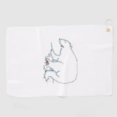 Serviette de golf Polar Bear (Horizontal)