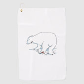 Serviette de golf Polar Bear (Devant)