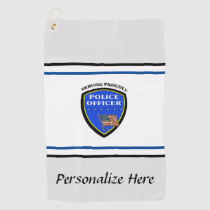Serviette De Golf Police Police Police Police Service Fière Golf To