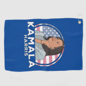 Serviette De Golf Politique Kamala Harris (Horizontal)