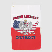 Serviette De Golf Polonais de Detroit Michigan (Devant)