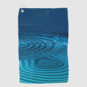 Serviette De Golf Pommes bleu Aqua (Devant)