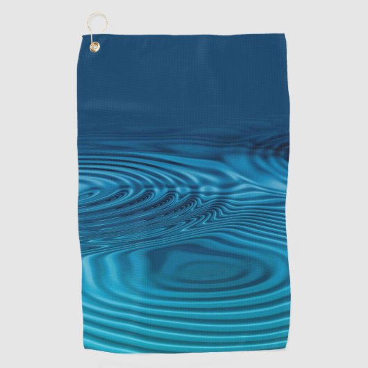 Serviette De Golf Pommes bleu Aqua (Devant)