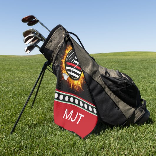 Serviette De Golf Pompier Golf Towel (Vert)