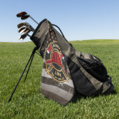 Serviette De Golf Pompier NOM Pompier Pompier Département d'incendie (Vert)