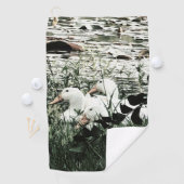 Serviette De Golf Pond life Canards tendance (En situation)