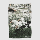 Serviette De Golf Pond life Canards tendance (Devant)