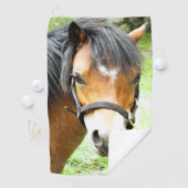 SERVIETTE DE GOLF PONY BROWN (En situation)