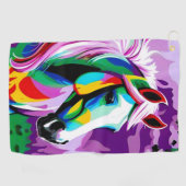 Serviette De Golf Pony coloré (Horizontal)