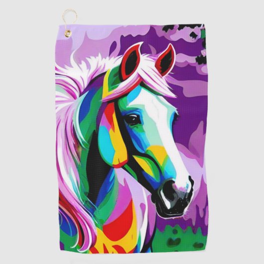 Serviette De Golf Pony coloré (Devant)