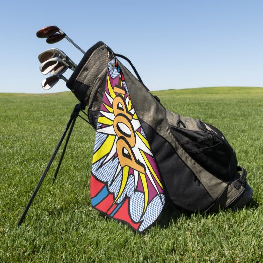 Serviette De Golf Pop Art Golf Towne (Vert)