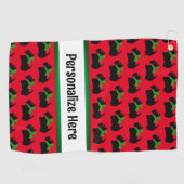Serviette De Golf Populaire Scotty Chig Personnalisé (Horizontal)