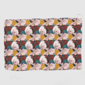 Serviette De Golf Porcs avec le motif de casquettes (Horizontal)