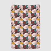 Serviette De Golf Porcs avec le motif de casquettes (Devant)