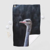 Serviette De Golf portrait d'autruche (En situation)