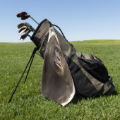 Serviette De Golf Portrait de gorille de Silverback (Vert)