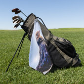 Serviette De Golf Portrait de Pigeon (Vert)