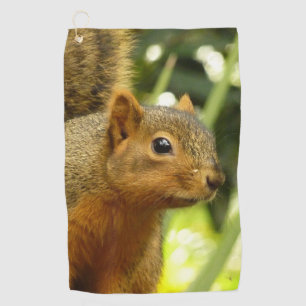 Serviette De Golf Portrait d'un écureuil Photographie d'animal de na