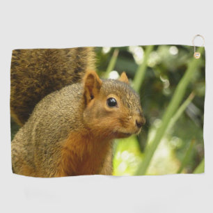 Serviette De Golf Portrait d'un Écureuil Photographie de la Nature e