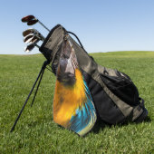 Serviette De Golf Portrait en macao bleu et jaune (Vert)