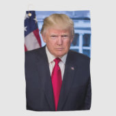 Serviette De Golf Portrait officiel de Donald Trump (Devant)