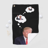 Serviette De Golf Portrait 🇺 président de Trump 🇸 😁 souriant (En situation)