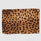 Serviette De Golf Poster de animal Cheetah Brown et noir (Horizontal)