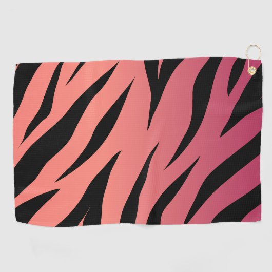 Serviette De Golf Poster de animal rose (Horizontal)