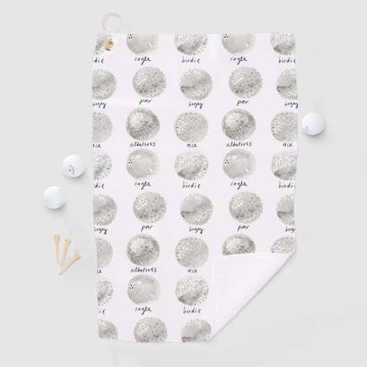 Serviette De Golf Potentiel de balle de golf (En situation)
