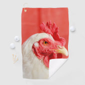 Serviette De Golf Poulet de ferme (En situation)
