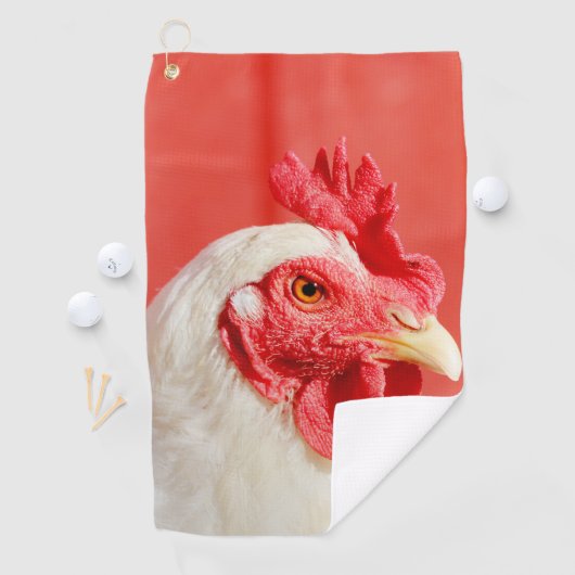 Serviette De Golf Poulet de ferme (En situation)