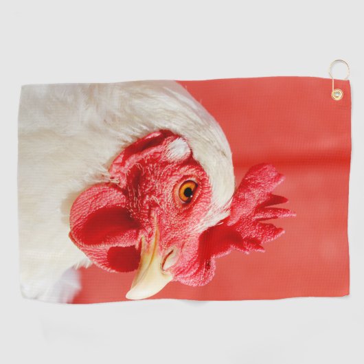 Serviette De Golf Poulet de ferme (Horizontal)