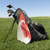 Serviette De Golf Poulet de ferme (Vert)