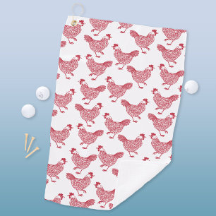 Serviette De Golf Poulets