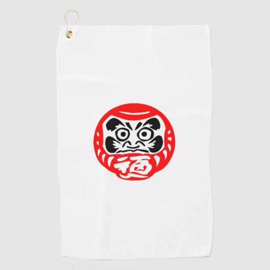 Serviette De Golf Poupée Daruma (Devant)