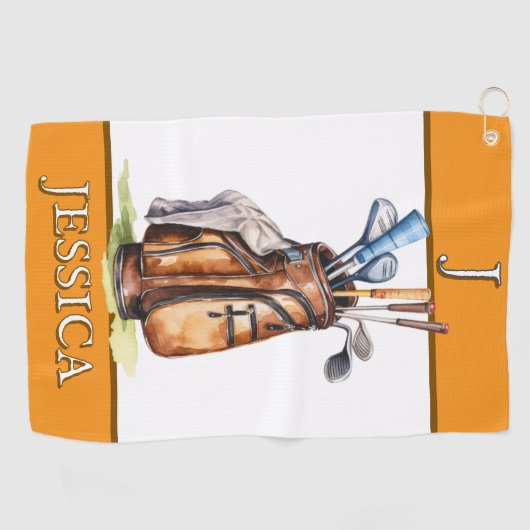 Serviette de golf pour dames Customisée (Horizontal)