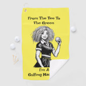 Serviette de golf pour femmes Machine de golf (En situation)