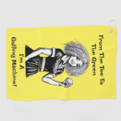 Serviette de golf pour femmes Machine de golf (Horizontal)
