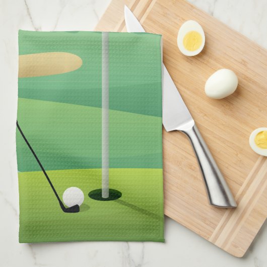 Serviette de golf pour Golfer Design (Quart Plié)