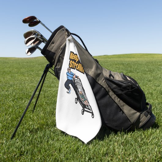 Serviette de golf pour grand-père Cool (Vert)