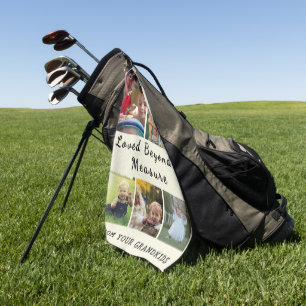 Serviette De Golf Pour Grand-Père & Grand-Mère – Aimé Au-Delà De Tou