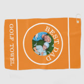 Serviette de golf pour le meilleur papa (Horizontal)
