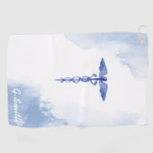 Serviette De Golf Pour les médecins et les infirmières. Aquarelle de (Horizontal)