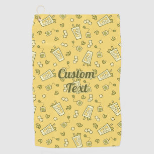 Serviette de golf pour Motif de thé glacé