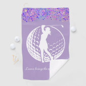 Serviette de golf pour Parties scintillant femme p (En situation)