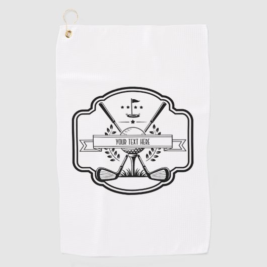 Serviette de golf pour terrain de golf (Devant)