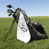 Serviette de golf pour terrain de golf (Vert)