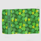 Serviette de golf pour tournoi Shamrock (Horizontal)